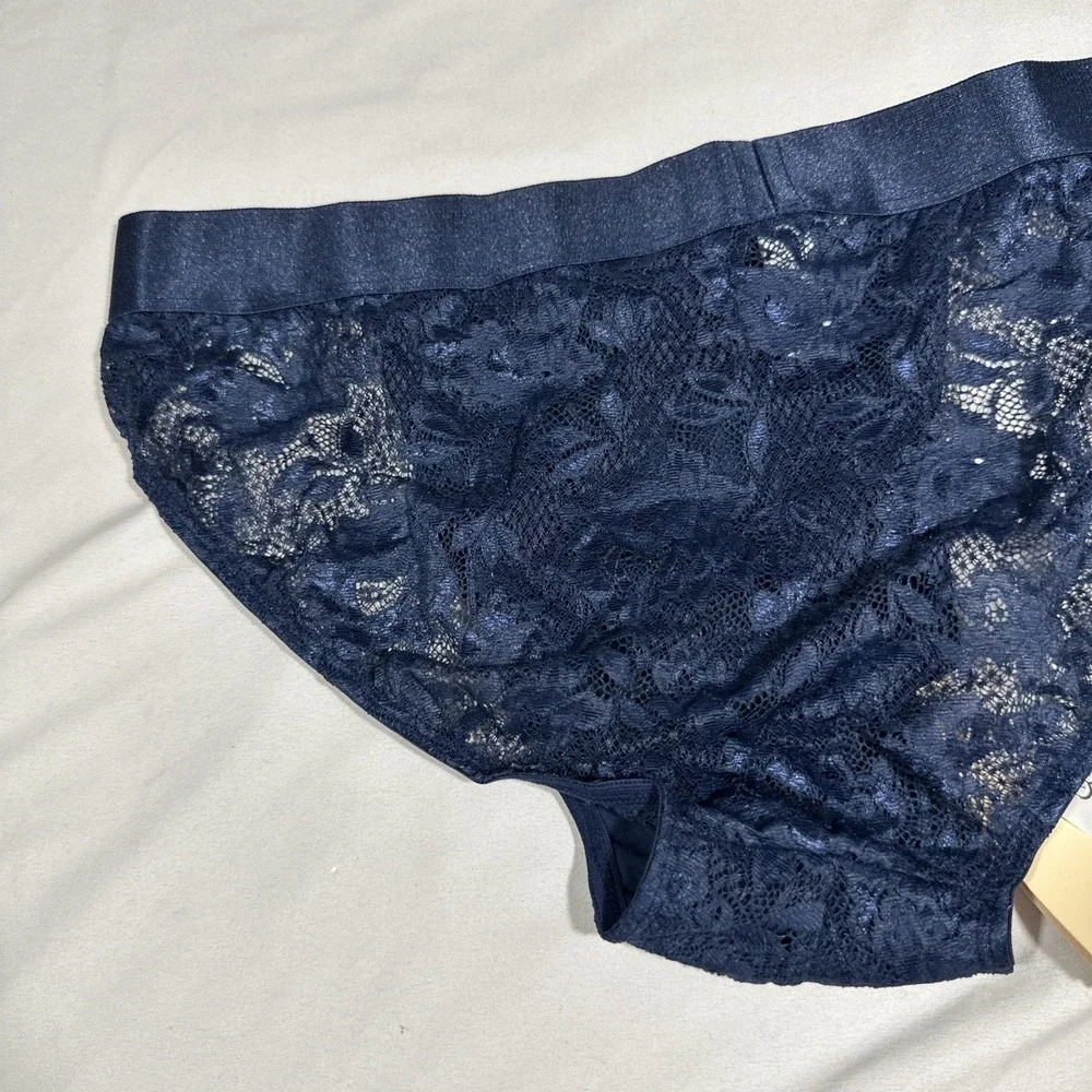 NWT Cosabella [ MENS Large ] Never Say‎ Never Sports Brief Lace Navy Blue U1943